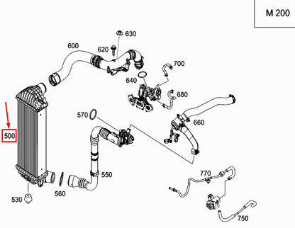new mercedes-benz citan w415 intercooler radiator a4150900014 original