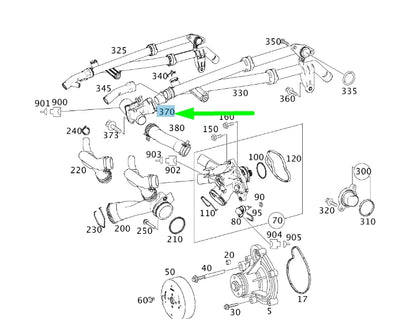 NEW MERCEDES-BENZ C W204 ENGINE COOLING WATER PUMP VALVE A2712030164