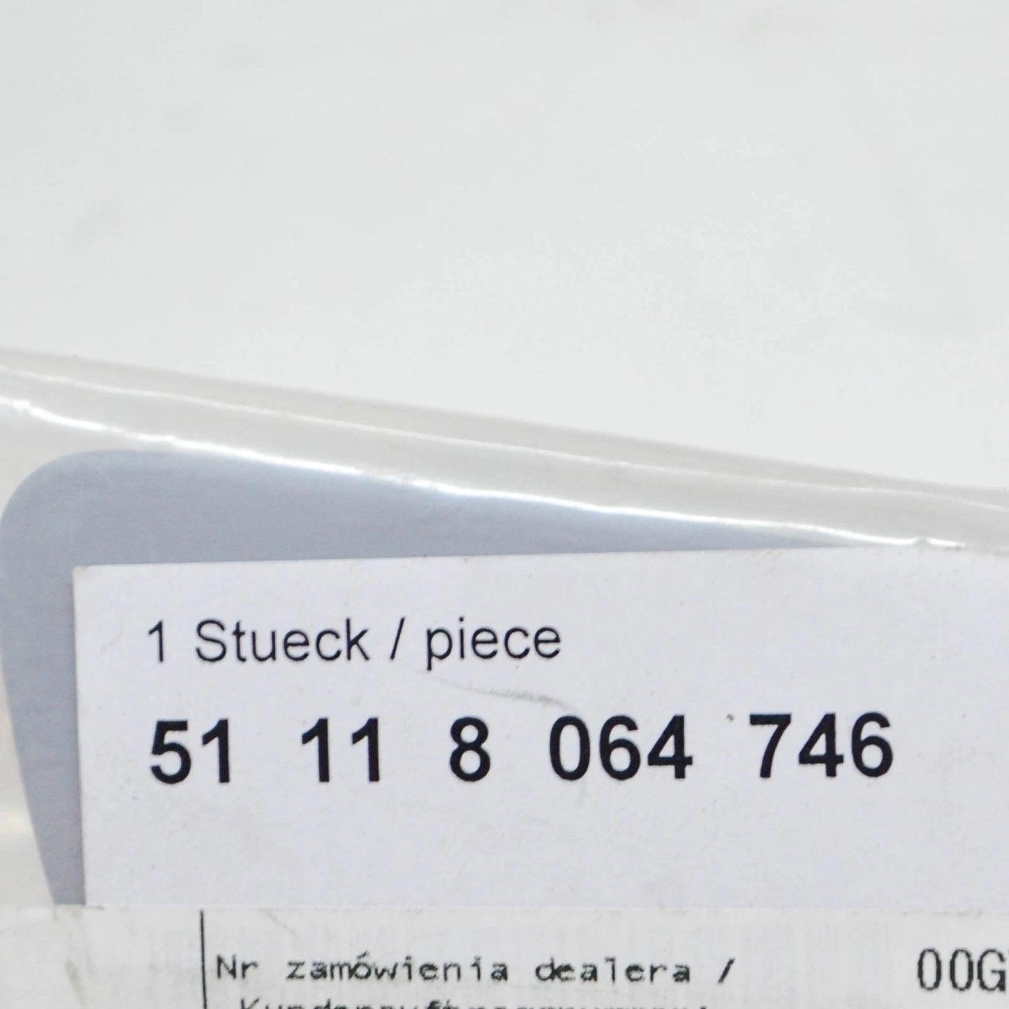 NEW BMW 7 G11 RIGHT HEADLIGHT WASHER COVER M SPORT 51118064746 2016 ORIGINAL