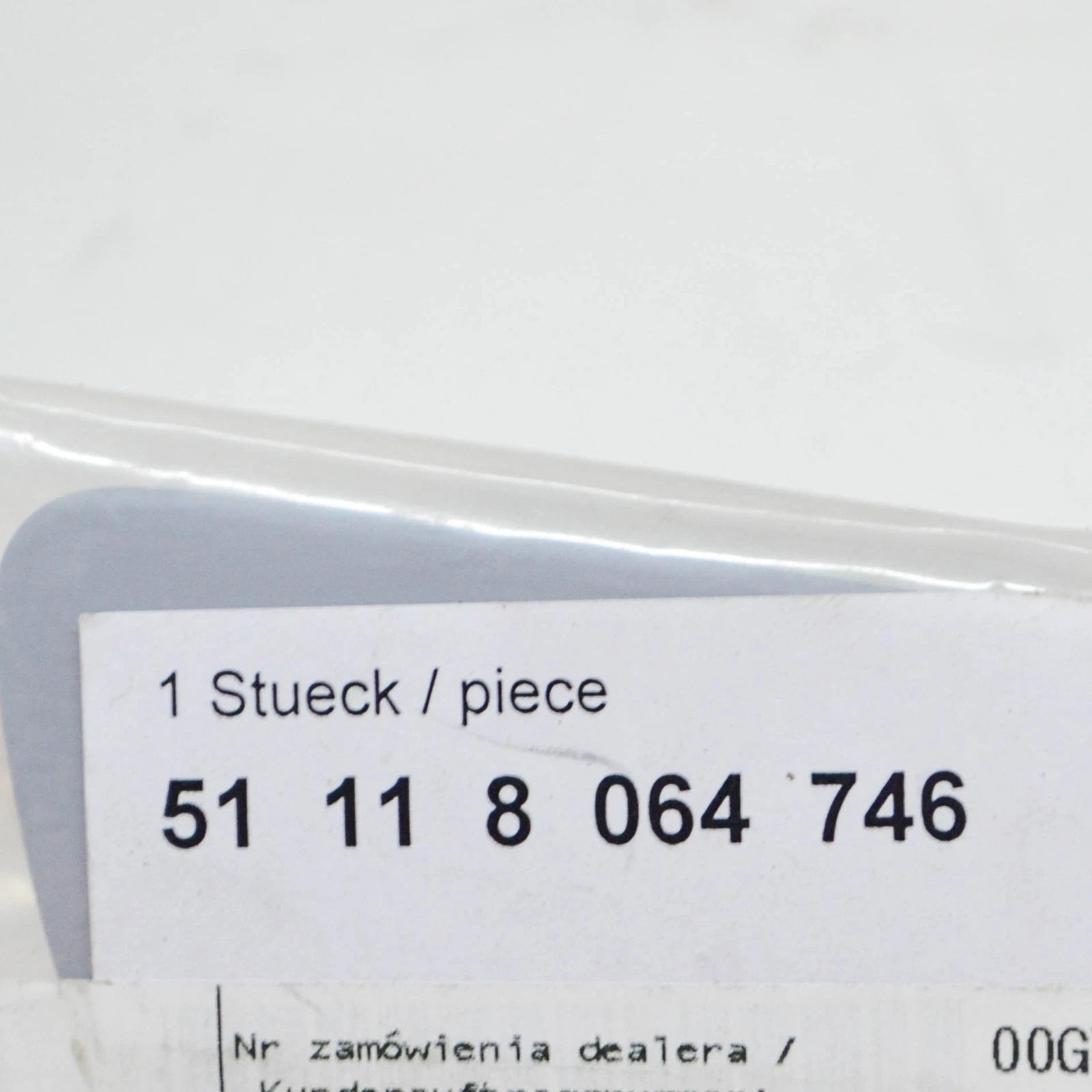 NEW BMW 7 G11 RIGHT HEADLIGHT WASHER COVER M SPORT 51118064746 2016 ORIGINAL