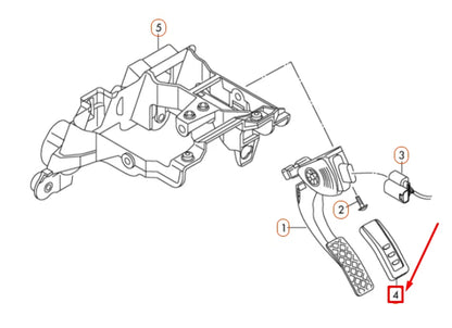 NEW AUDI A4 B8 ACCELERATOR PEDAL CAP 4H0721891