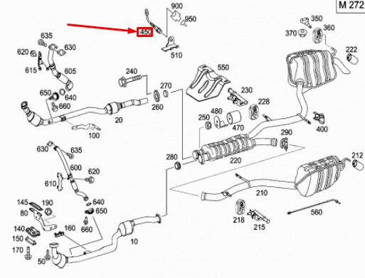 NEW MERCEDES-BENZ E W211 OXYGEN SENSOR A0015409517 ORIGINAL
