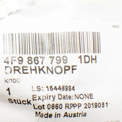 NEW AUDI A6 AVANT TAILGATE HATCH KNOB CAP 4F98677991DH ORIGINAL