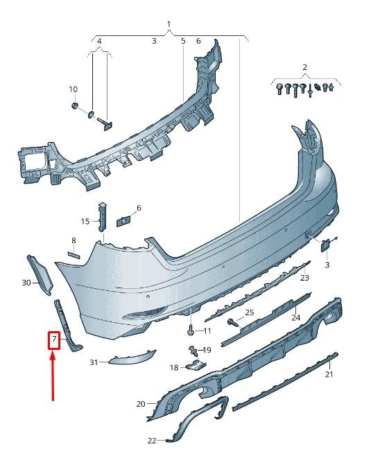 NEW AUDI RS3 REAR LEFT WHEEL HOUSING LINER ADAPTER 8V4807083B