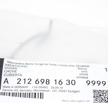 NEW MB E W212 FRONT RIGHT SKIRT JACK COVER A21269816309999 ORIGINAL