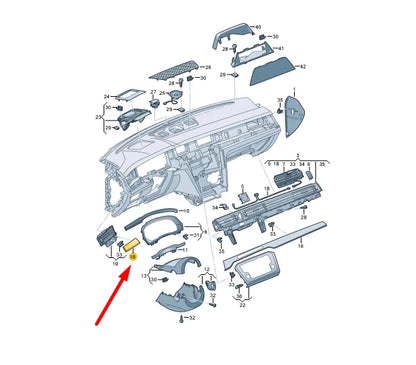 NEW VW ARTEON 3H7 INSTRUMENT PANEL LEFT TRIM LHD 3G1853261NRU7