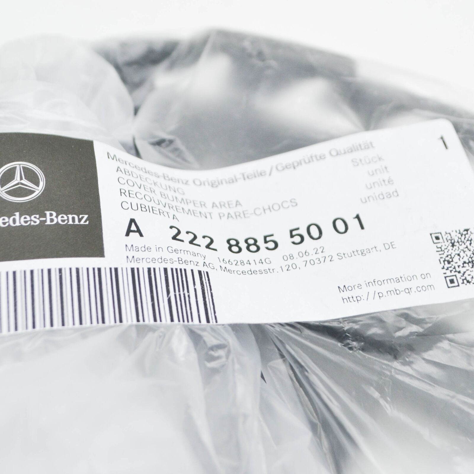 NEW MB S W222 FRONT BUMPER LEFT GRILLE BRACKET COVER A2228855001 ORIGINAL