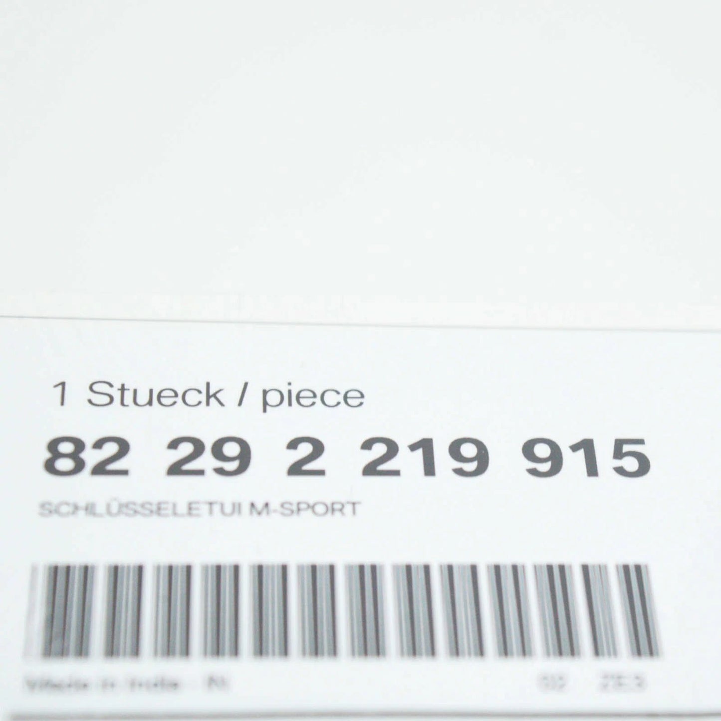 NEW BMW 1 F21 KEY HOLDER FOB LEATHER CASE COVER M 82292219915 2219915 ORIGINAL