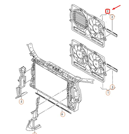 NEW AUDI A4 B8 RADIATOR FAN RING 8K0121207B