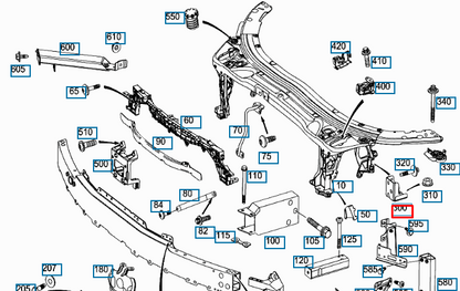 NEW MERCEDES BENZ C W205 LEFT ATTACHMENT ANGLE BRACKET A2056260112 ORIGINAL