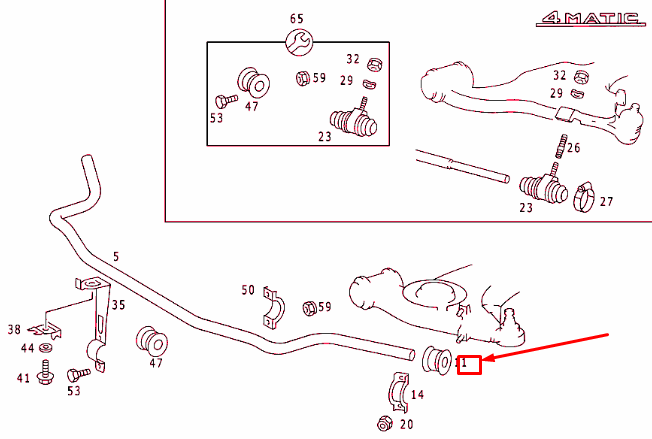 new mercedes-benz e w124 front torsion bar rubber mounting a1243235185 original