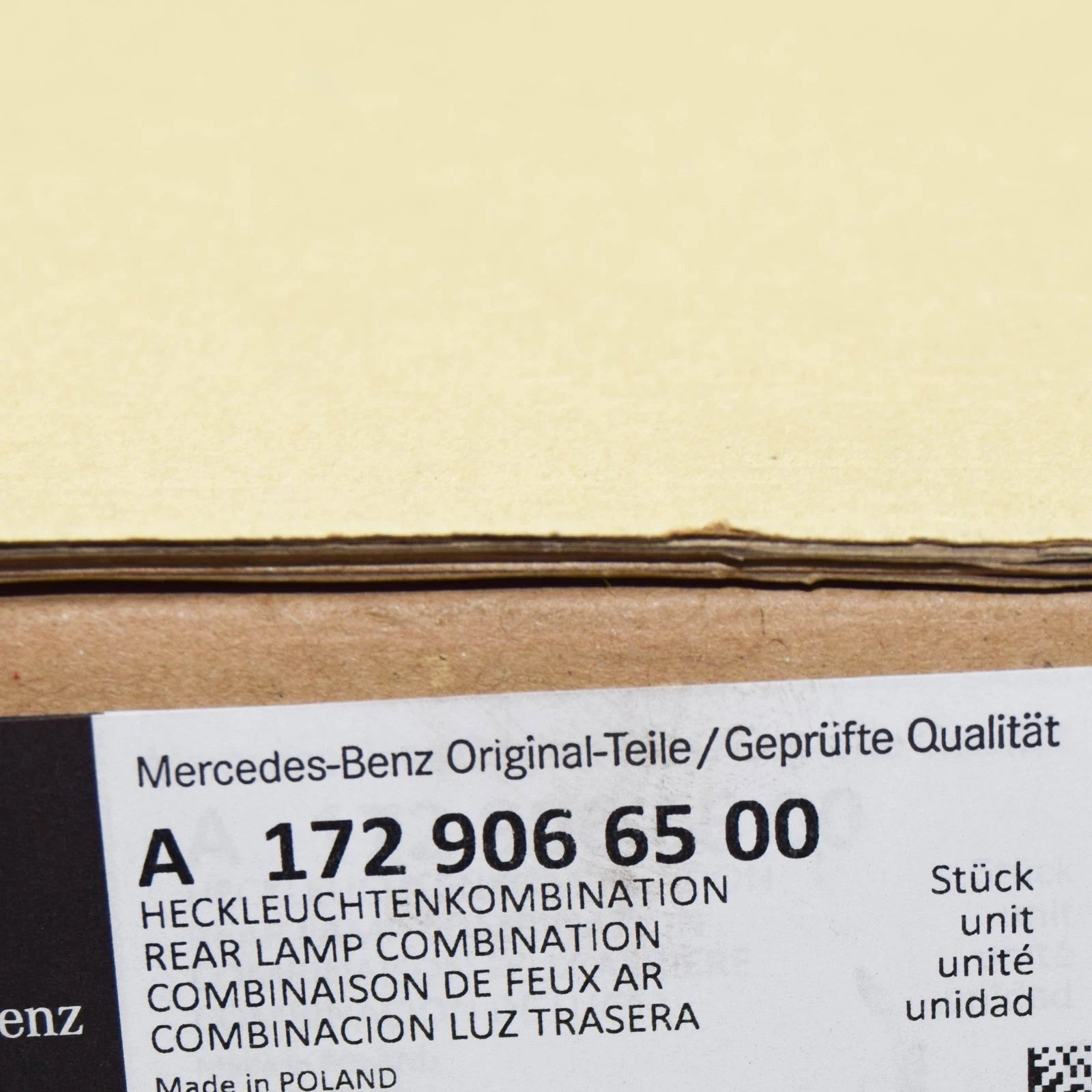 NEW MERCEDES-BENZ SLK R172 REAR RIGHT TAILLIGHT A1729066500 ORIGINAL