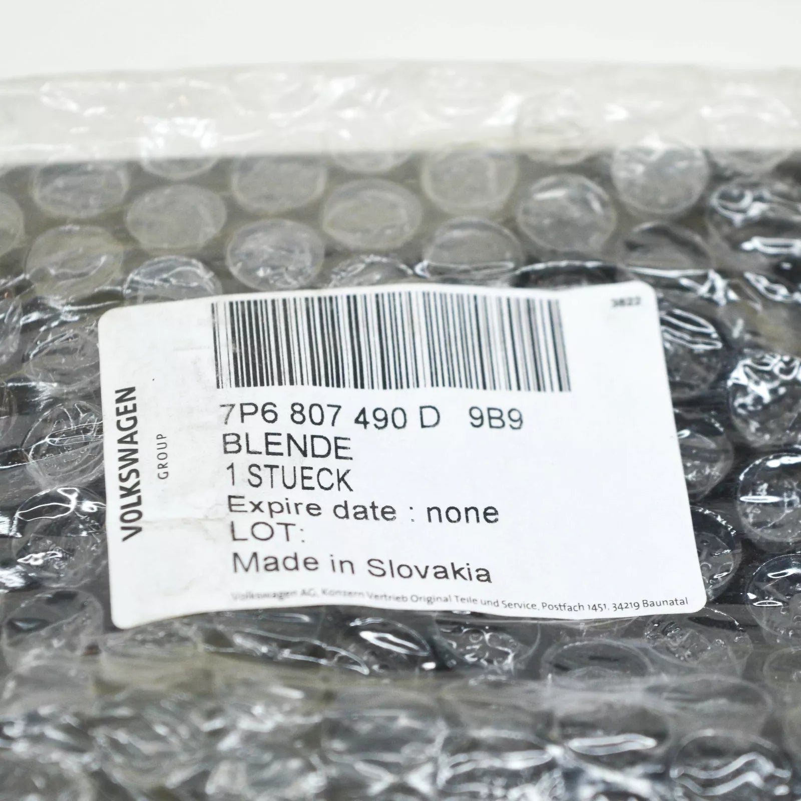 NEW VW TOUAREG 7P FRONT BUMPER RIGHT FOG LIGHT GRILLE 7P6807490D9B9