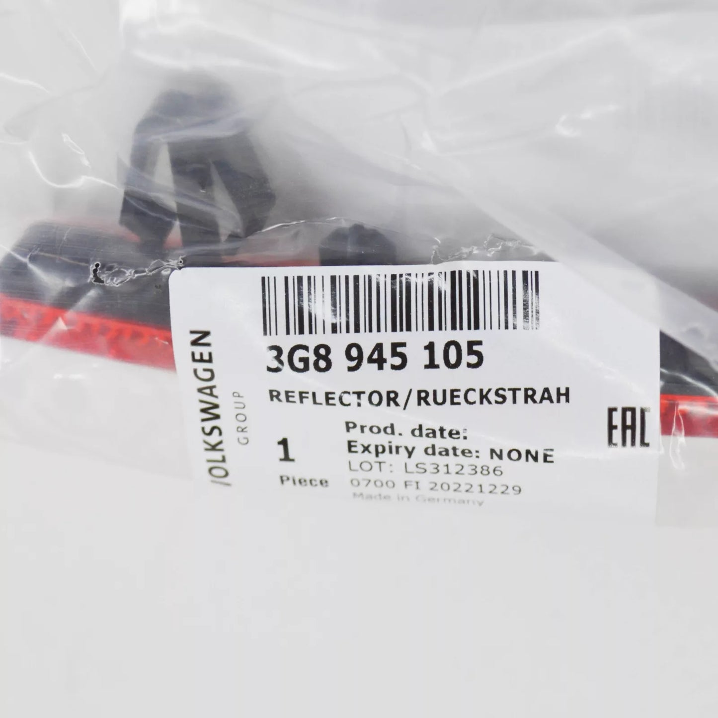 NEW VW ARTEON 3H REAR LEFT OUTER BUMPER REFLECTOR 3G8945105 ORIGINAL