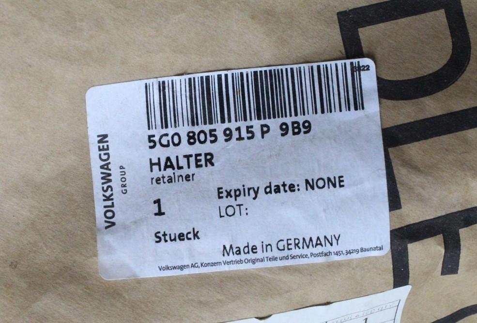 new vw golf 5g mk7 front bumper lower spoiler retainer 5g0805915p9b9 original