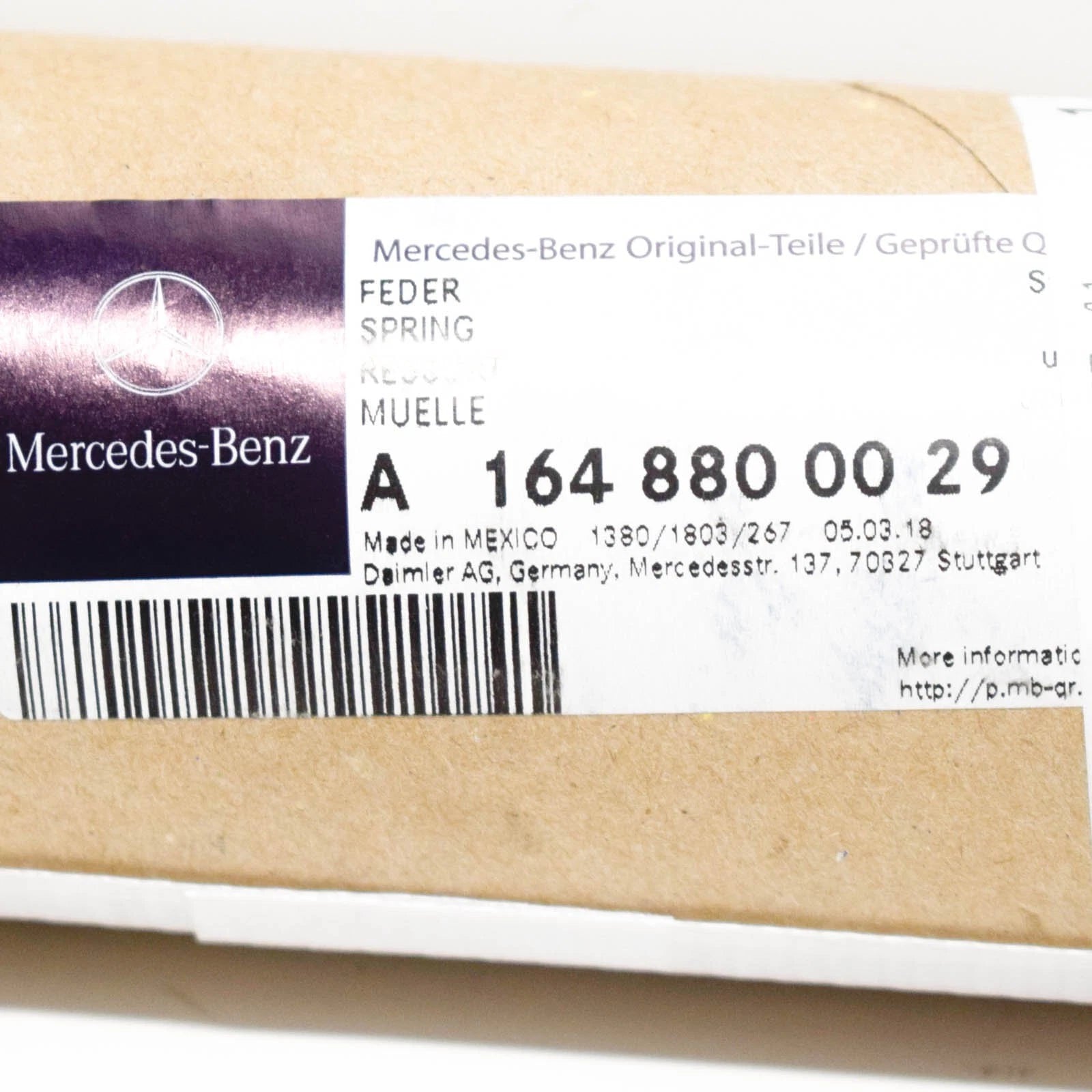 NEW MB M-CLASS W164 FRONT BONNET HOOD LEFT GAS STRUT A1648800029 ORIGINAL