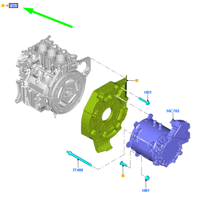 new ford transit custom mk1 converter housing assy 2433889 original