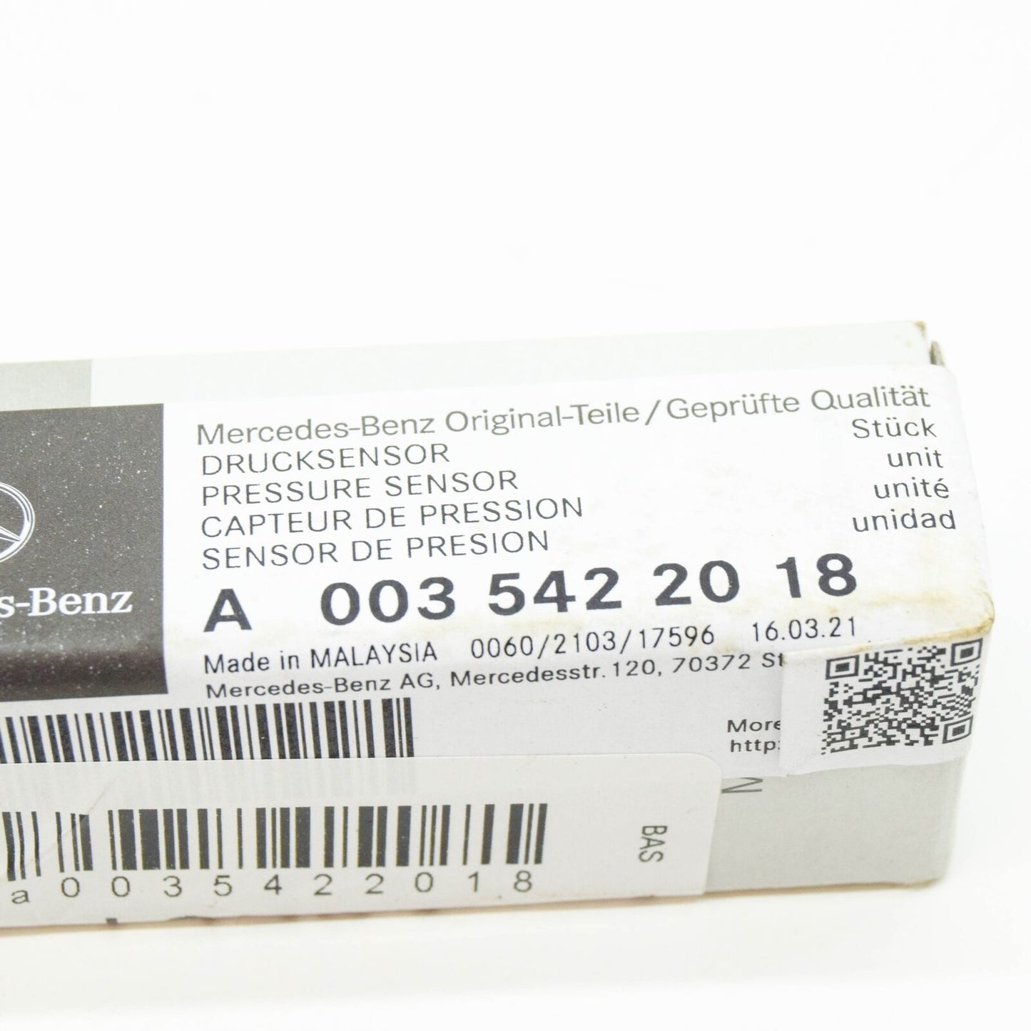 NEW MERCEDES-BENZ SL R230 ABC HYDRAULIC PRESSURE SENSOR A0035422018 ORIGINAL