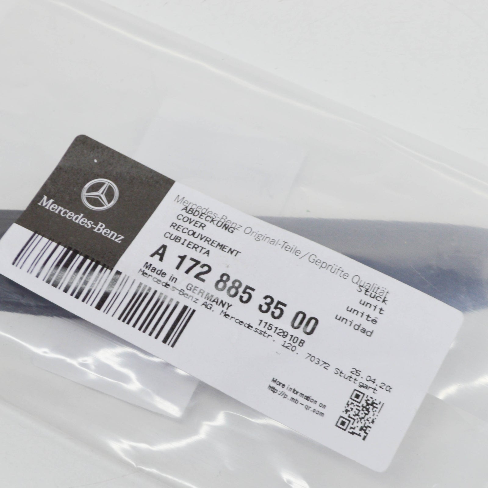 NEW MERCEDES-BENZ SLK R172 REAR LEFT BUMPER AREA COVER A1728853500 ORIGINAL