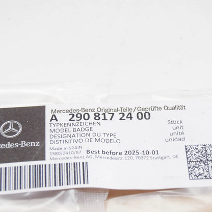 NEW MERCEDES-BENZ AMG GT X290 FRONT RIGHT FENDER MODEL BADGE A2908172400