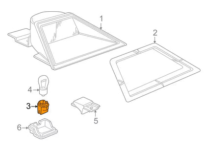NEW BMW 7 E38 LIGHT BULB SOCKET 63218355883 8355883 ORIGINAL