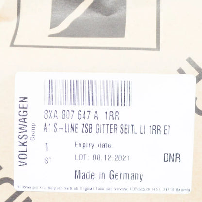 NEW AUDI A1 8X FRONT BUMPER LEFT GRILLE 8XA807647A1RR