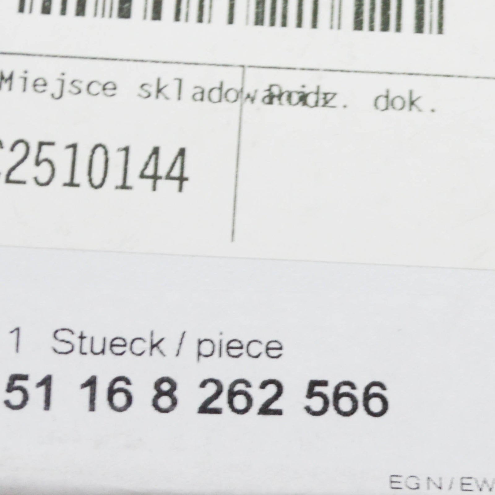 new bmw 3 convertible e46 glove box lock lower part 51168262566 original