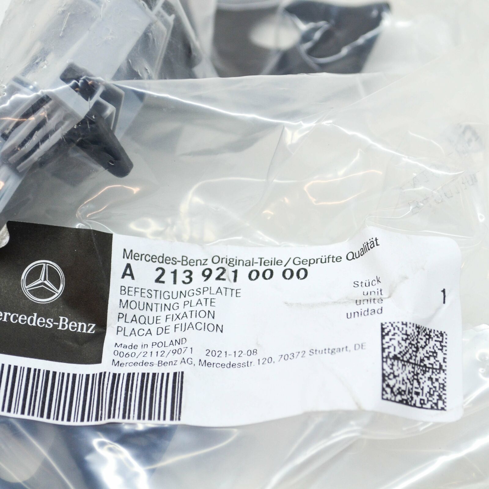 NEW MERCEDES-BENZ E W213 REAR SEAT BACK MOUNTING PLATE A2139210000 ORIGINAL