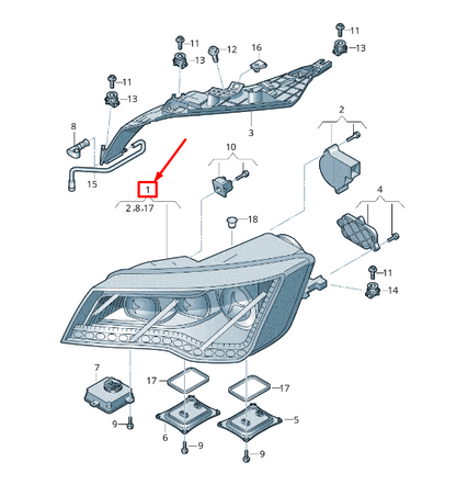 new audi a7 sportback 4g front right headlight rhd 4g8941774a original