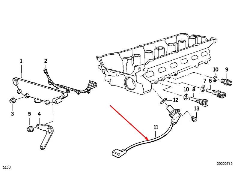 NEW BMW 7 E38 CAMSHAFT POSITION SENSOR 12141730028 1730028 2.8 PETROL ORIGINAL