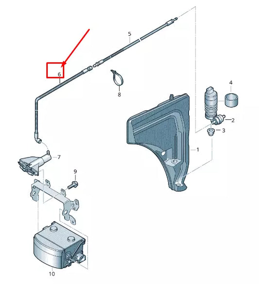 NEW AUDI Q7 4M WATER JET PIPE 4M0955661A