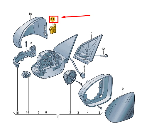 new vw taigo cs right lane change assist warning display 2g7949146 original