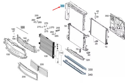 NEW MERCEDES-BENZ CLA C118 AMG RADIATOR TOP AIR DUCT SEGMENT A1775050000