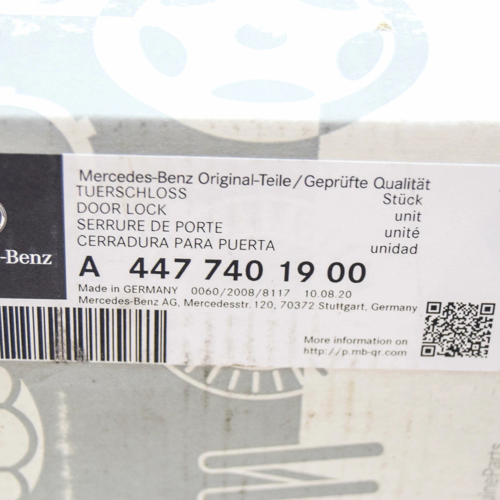 NEW MERCEDES-BENZ VITO W447 TAILGATE DOOR LOCK A4477401900 ORIGINAL