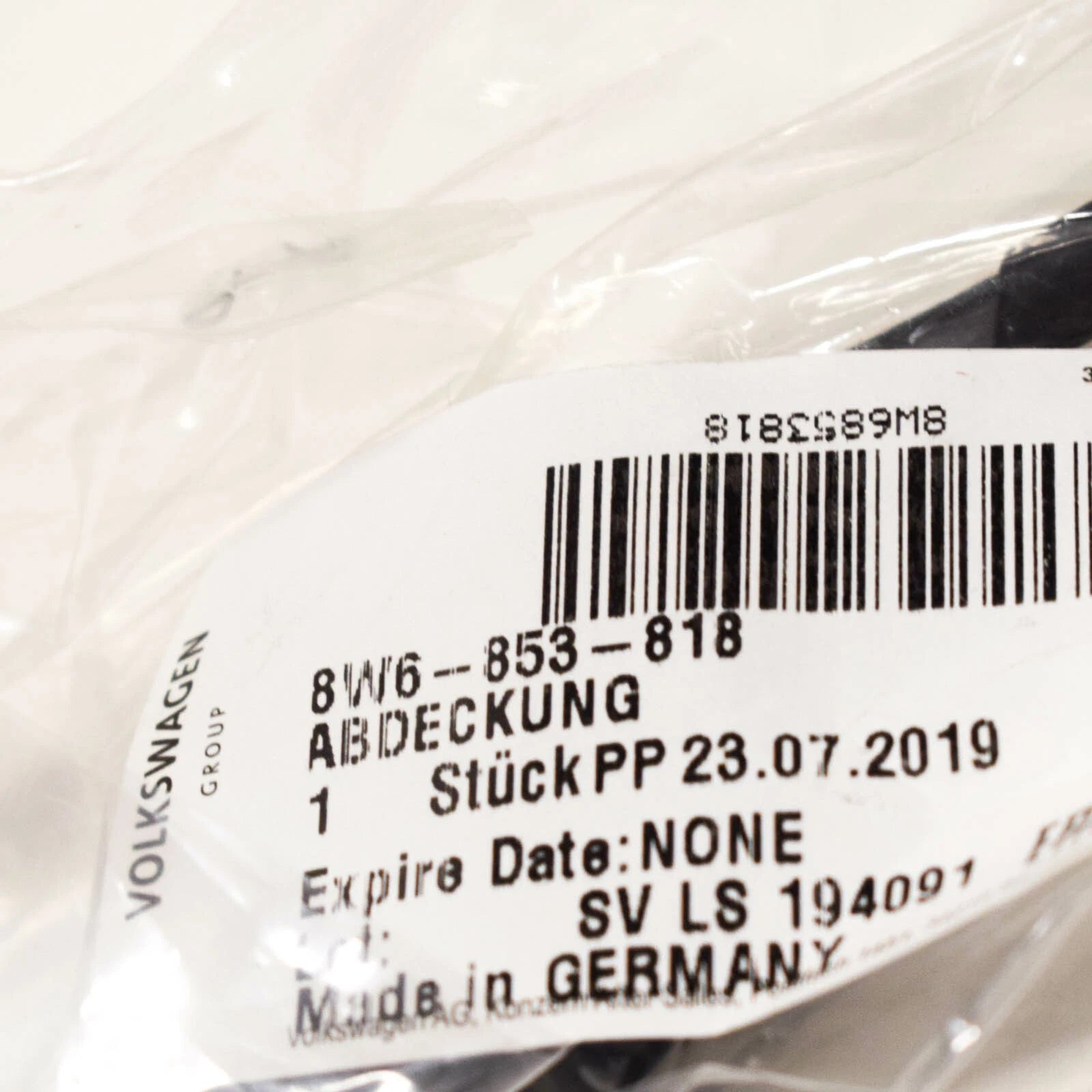 NEW AUDI A5 8W6 REAR RIGHT WHEEL COVER 8W6853818 ORIGINAL