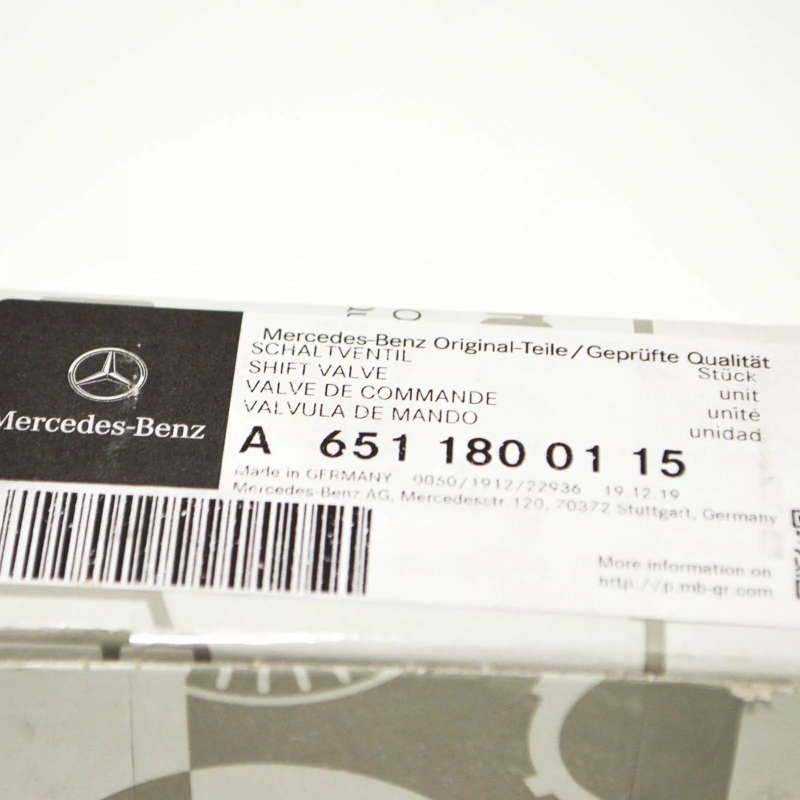 NEW MERCEDES-BENZ E W212 OIL INJECTION SWITCH VALVE A6511800115
