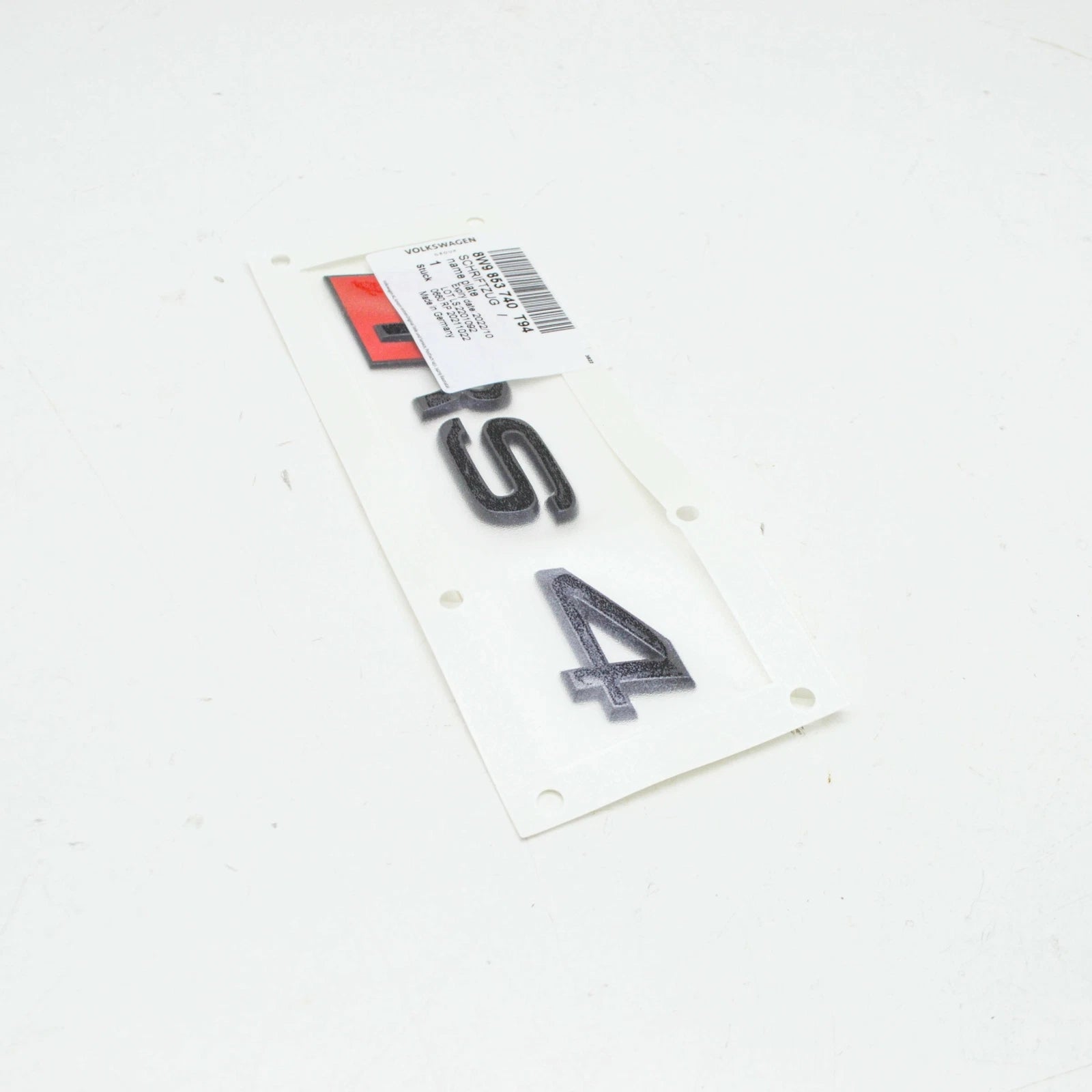 NEW AUDI RS4 B9 REAR EMBLEM BADGE 8W9853740T94