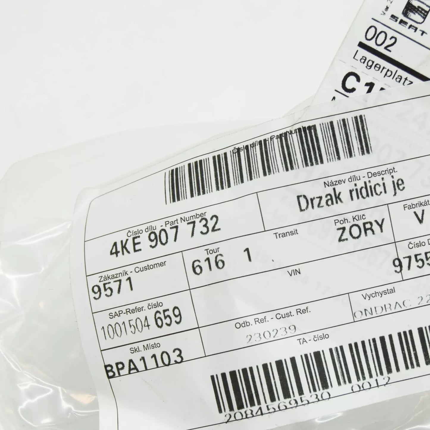 NEW AUDI E-TRON SPORTBACK FRONT HEADLIGHT CONTROL BRACKET 4KE907732 ORIGINAL