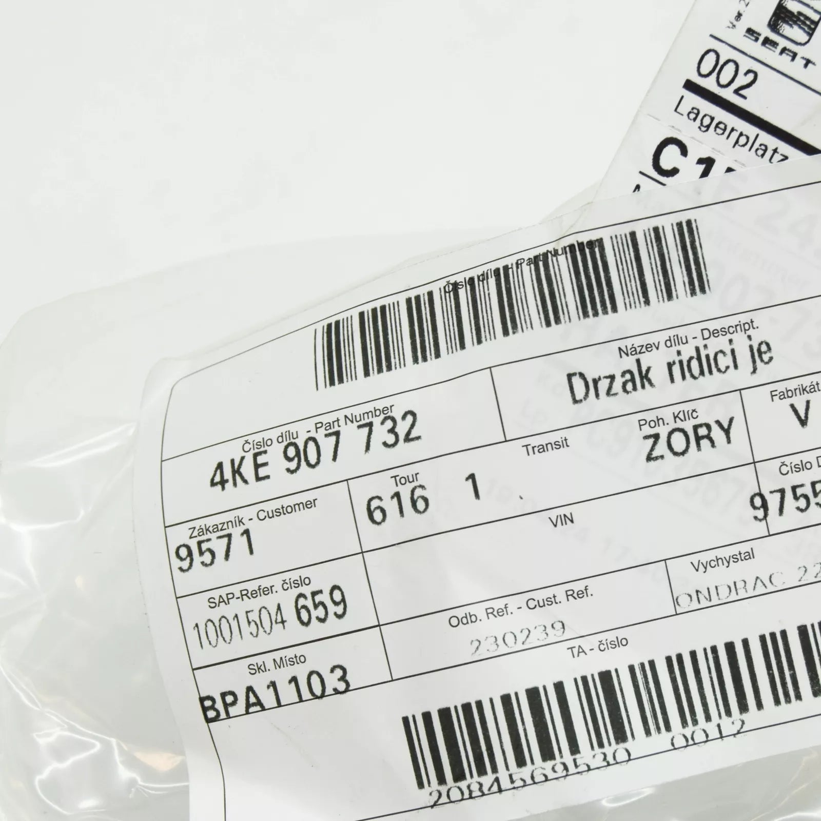 NEW AUDI E-TRON SPORTBACK FRONT HEADLIGHT CONTROL BRACKET 4KE907732 ORIGINAL