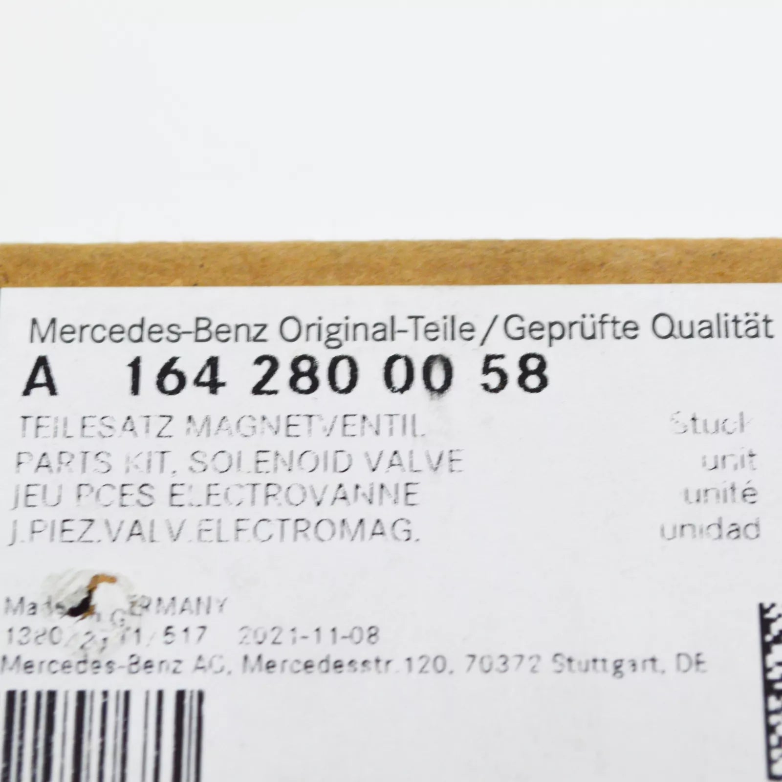 NEW MERCEDES-BENZ M W164 TRANSFER CASE SOLENOID SWITCH A1642800058 ORIGINAL