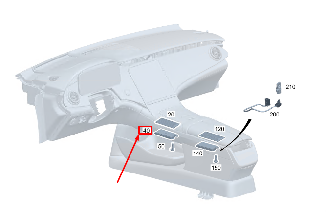 new mercedes-benz eqs v297 load communication control unit a2239003030 original