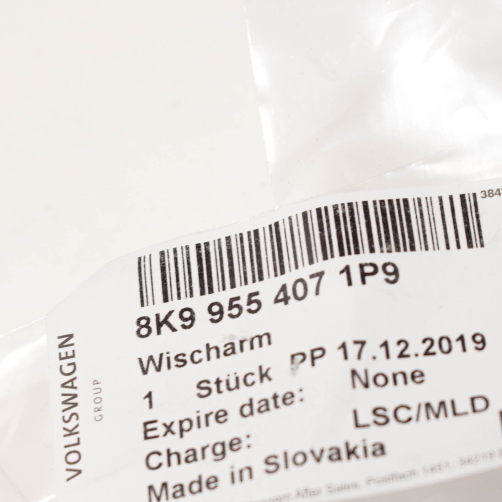 NEW AUDI A4 B8 REAR WINDOW WIPER ARM 8K99554071P9 ORIGINAL