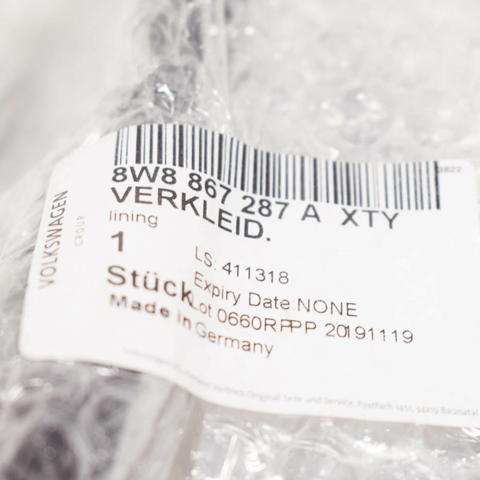 NEW AUDI A5 8W6 LEFT INTERIOR QUARTER PANEL TRIM PANEL 8W8867287AXTY