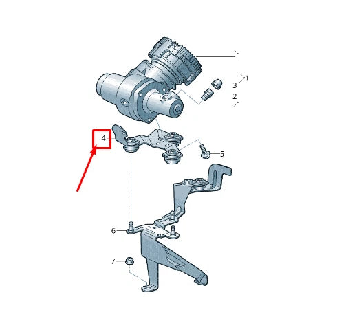 NEW AUDI A8 4N PRESSURE ACCUMULATOR BRACKET RHD 4N2614193B