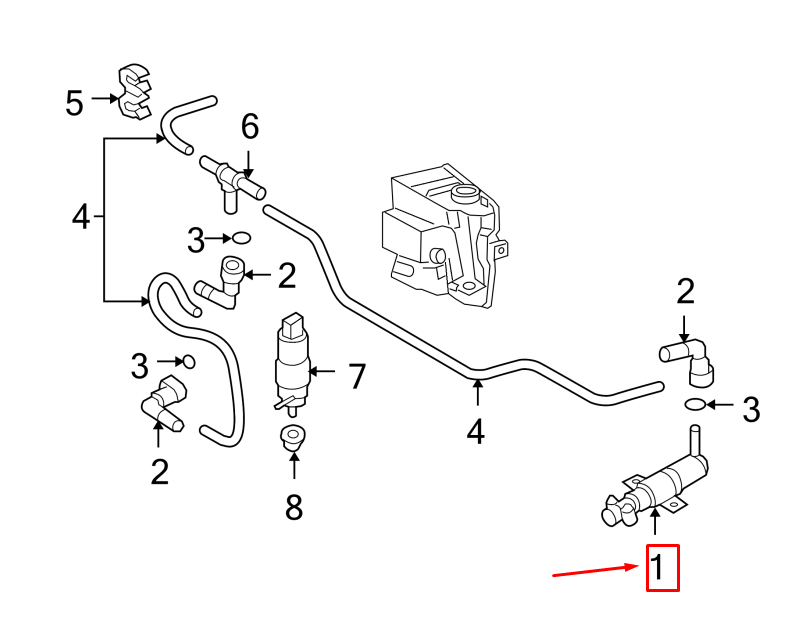 NEW VW PASSAT B6 3C FRONT RIGHT PRESSURE CYLINDER 3C0955104A ORIGINAL