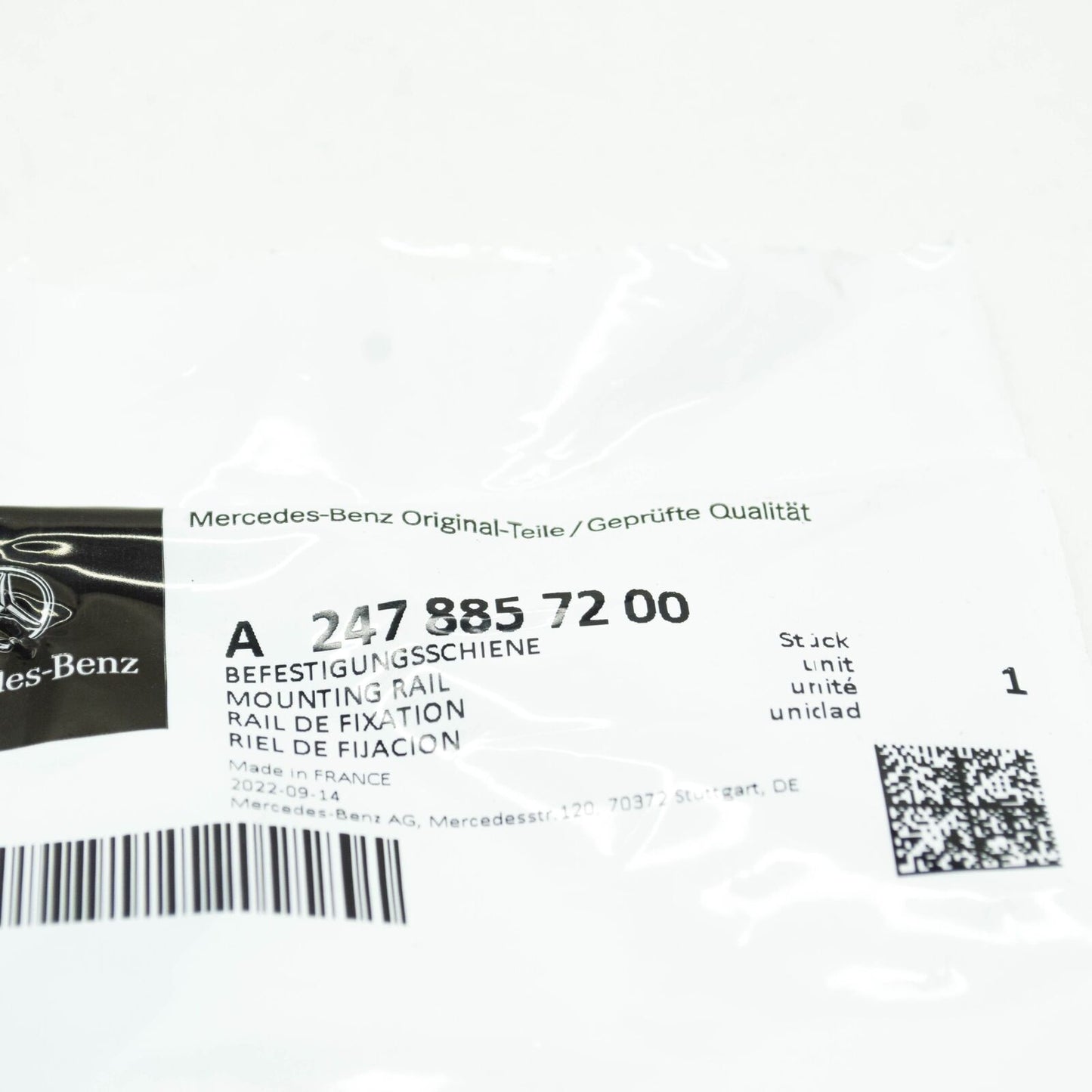 NEW MERCEDES-BENZ GLB X247 FRONT BUMPER TOP RIGHT BRACKET A2478857200 ORIGINAL