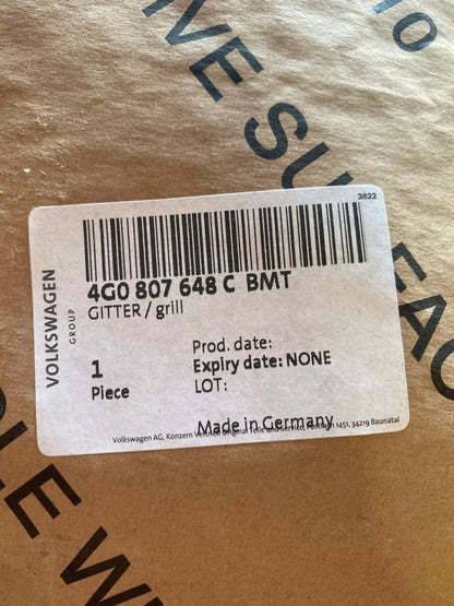 NEW AUDI A6 S6 AVANT QUATTRO FRONT RIGHT AIR GUIDE GRILLE 4G0807648CBMT