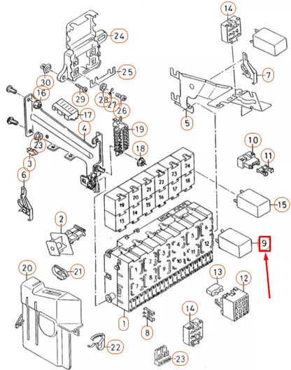 NEW VOLKSWAGEN CADDY 9K MK2 ENGINE CONTROL UNIT RELAY 165906381 ORIGINAL