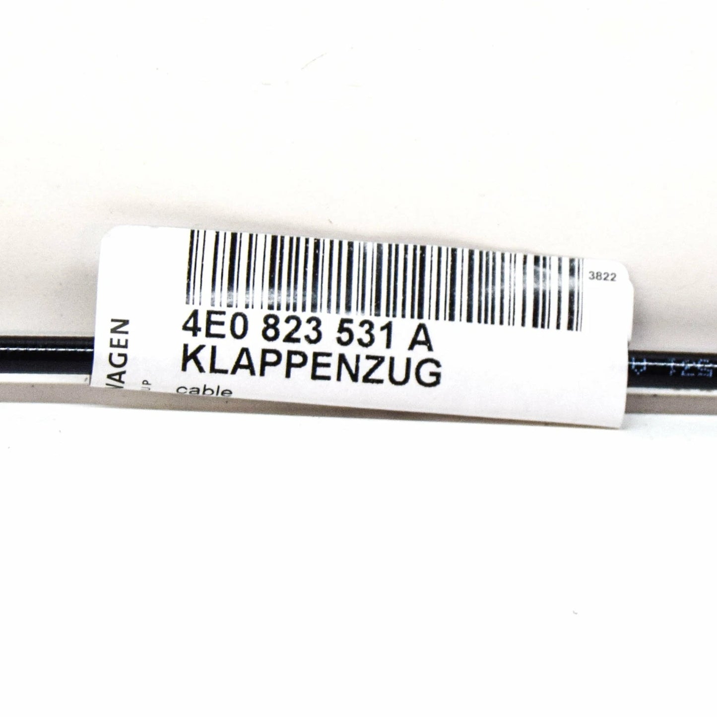 NEW AUDI A8 QUATTRO D3 LID LOCK CABLE 4E0823531A ORIGINAL