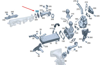 NEW MB SPRINTER W906 EXHAUST GAS RECIRCULATION BLIND FLANGE A6511420415 ORIGINAL